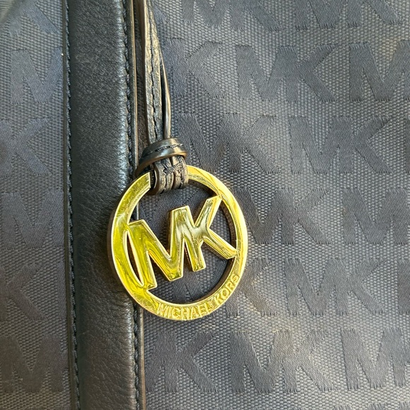 Michael Kors Black Monogram Tote - Picture 4 of 16